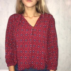 Bandana print,long sleeve